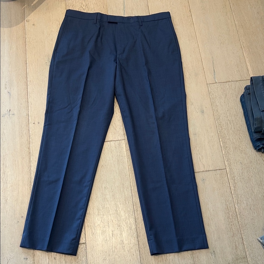 Banana Republic Men's Navy Dress Pants - Slim Tailored Trousers
